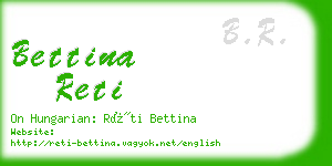 bettina reti business card